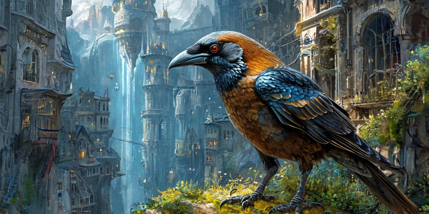 История о вороне, которая попала в будущее
